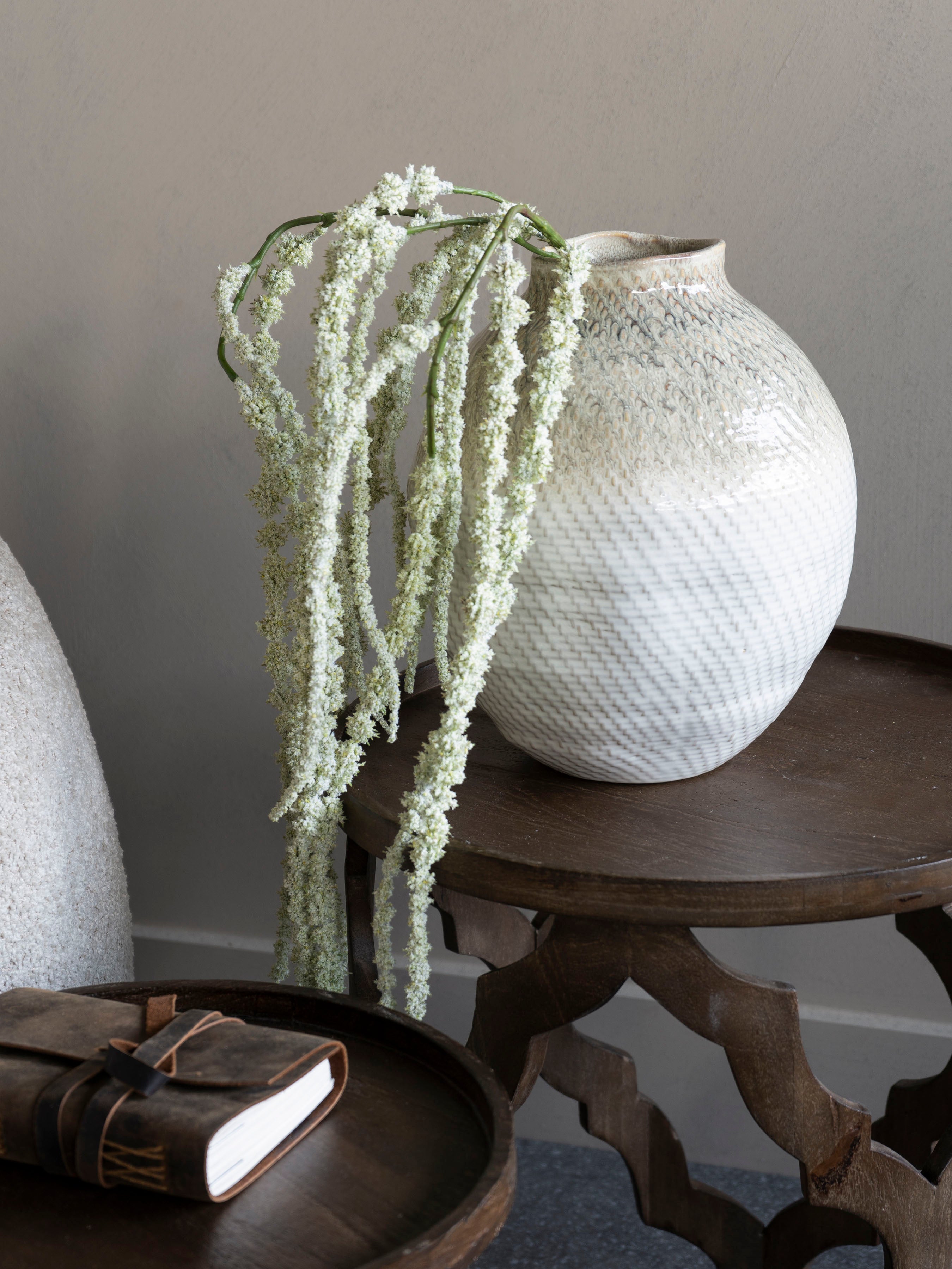 Ceramic Woven Ombre Vase | Large